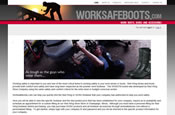 Work Safe Boots using Concrete5